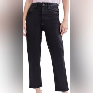7 For All Mankind Jen7 Coated Faux Leather Crop Jean